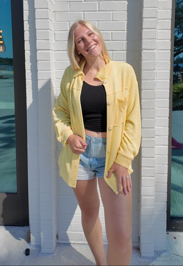 Waffle Button Up Shirt