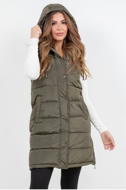 Puffer Vest w/ Side Zipper