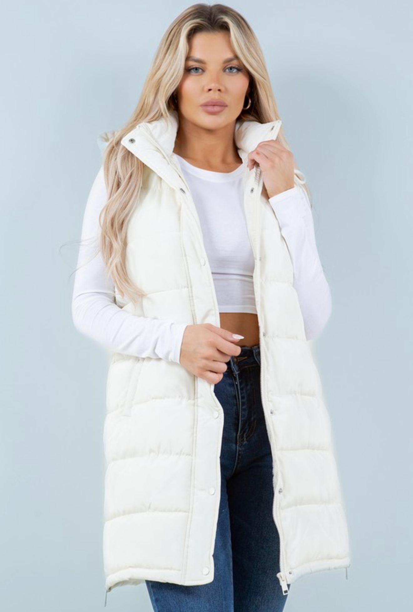 Puffer Vest w/ Side Zipper