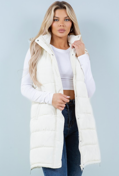 Puffer Vest w/ Side Zipper