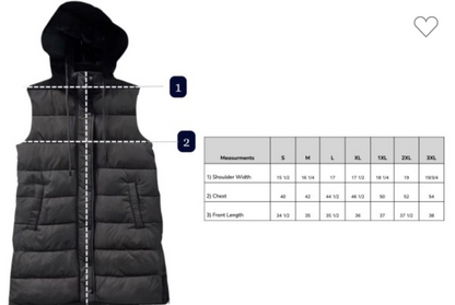 Puffer Vest w/ Side Zipper